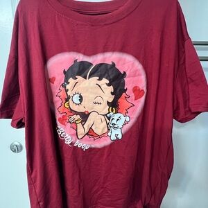 Betty Boop  Red T-Shirt